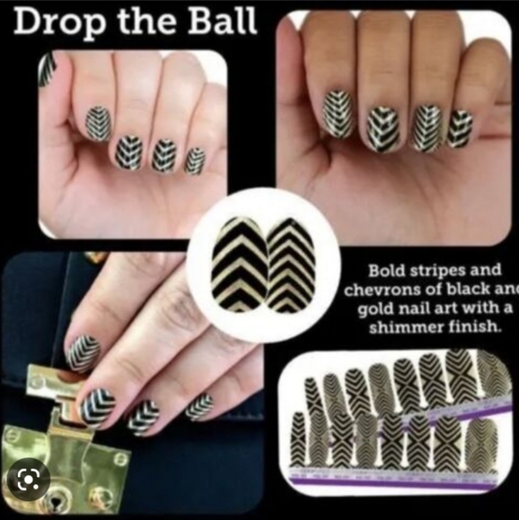 COLOR STREET *Drop the Ball Nail Polish Strips - Picture 1 of 4